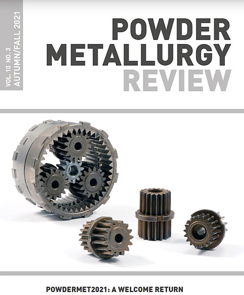 Powder Metallurgy Review Fall 2021 Cover